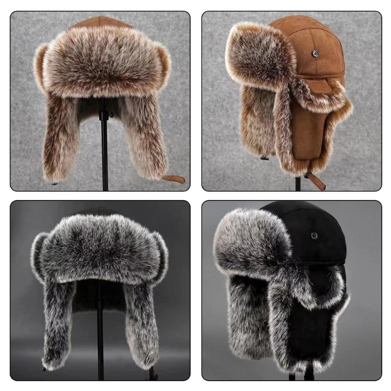 Trapper Hat Ear Flap - 193D Furry Lined Trapper Hat with