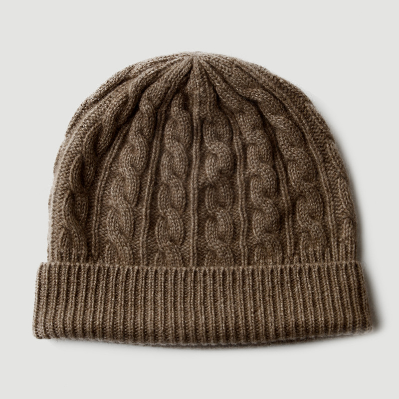 100% Pure Cashmere Knit Beanie - Beanie Cuffed Knit review and price