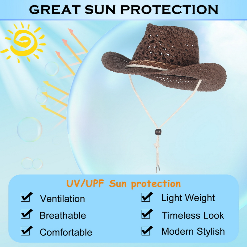 GEMVIE Child Summer Cowboy Hat - Cowboy Hat Straw review and price