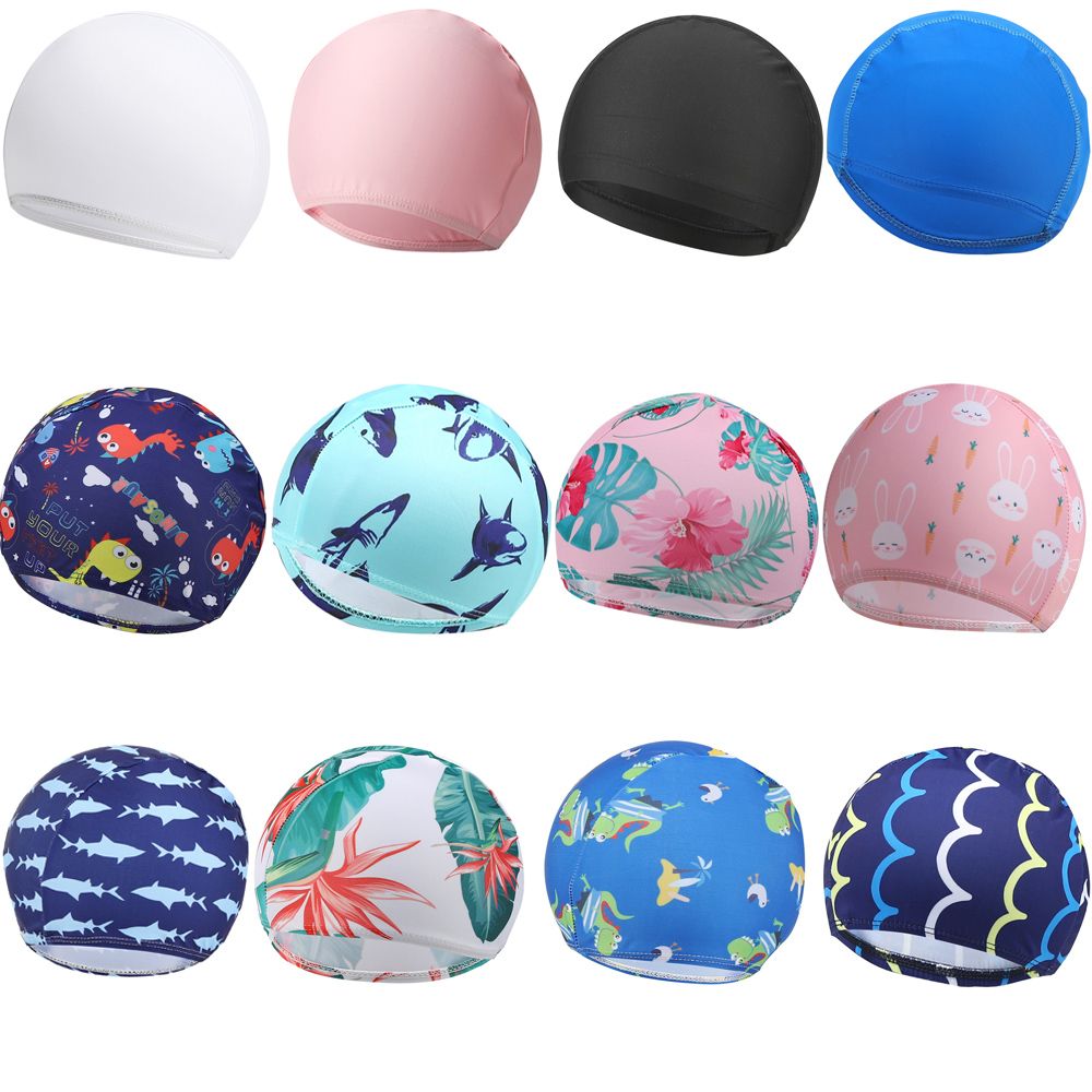Cartoon  Children Boys Girls H - Swim Hat Silicone review and price