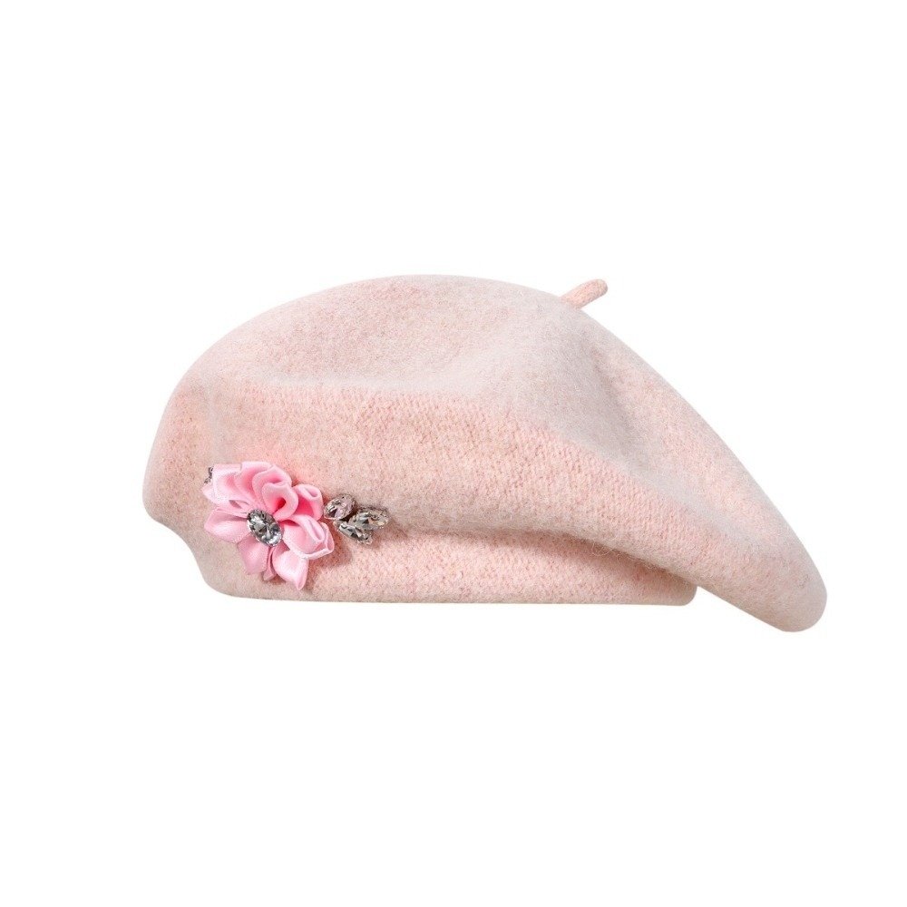 Elegant Solid Color Wool Beret - Beret French Wool review and price