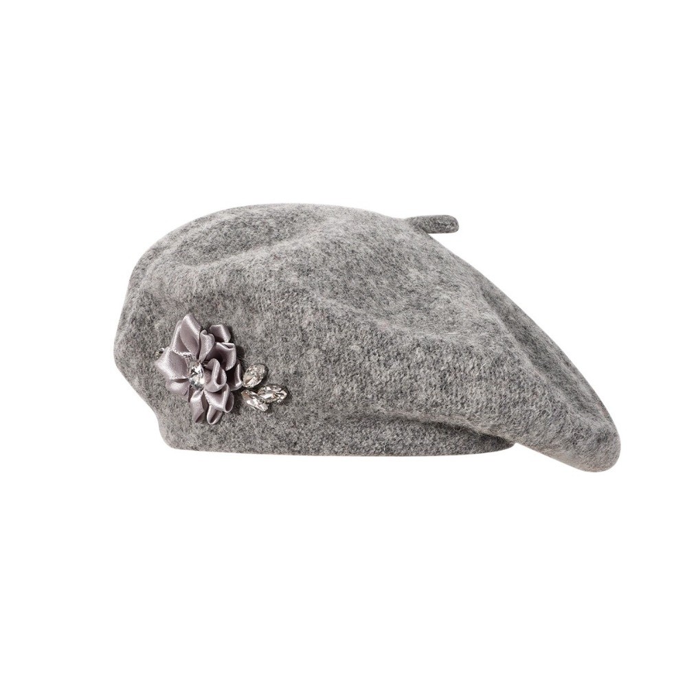 Elegant Solid Color Wool Beret - Beret French Wool review and price