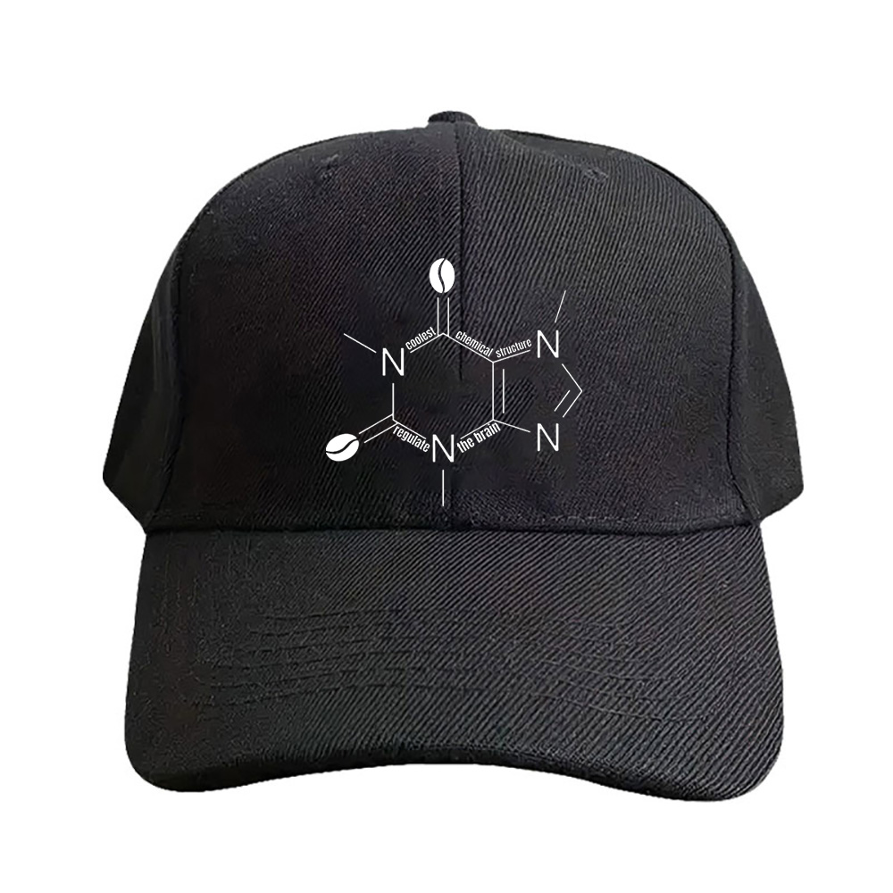 cute black caffeine chemical s - Baseball Cap Structured review and price