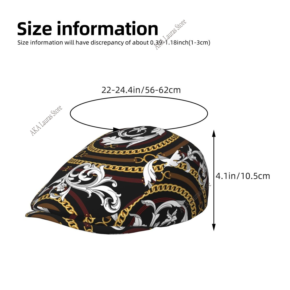 Newsboy Cap Gold Baroque Vinta - Newsboy Cap Ivy review and price
