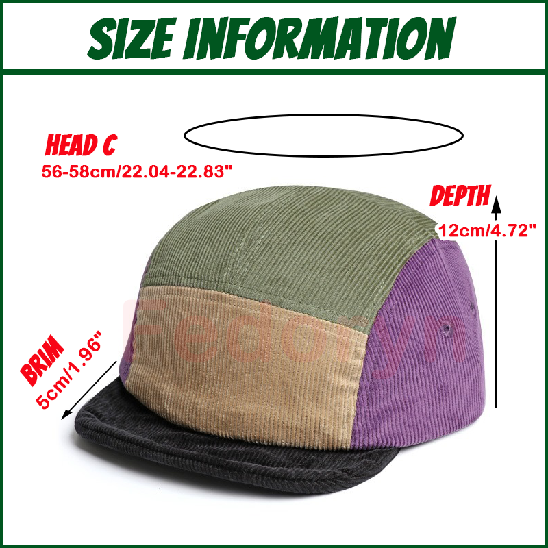Fedoryn Custom Embroidery Retr - Corduroy Cap 5 Panel review and price
