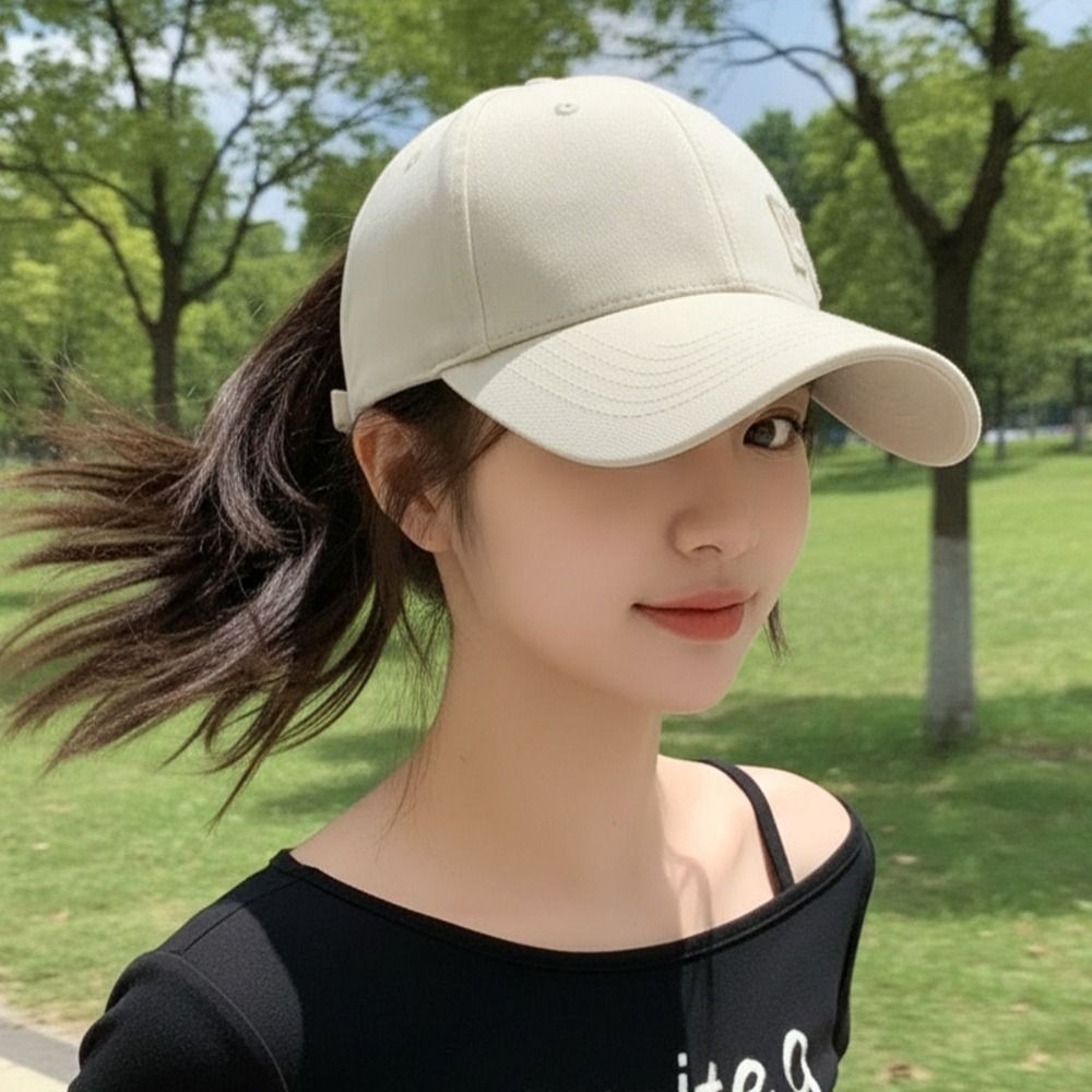 Fashion PEACE Embroidery Ponyt - Baseball Cap Structured review and price