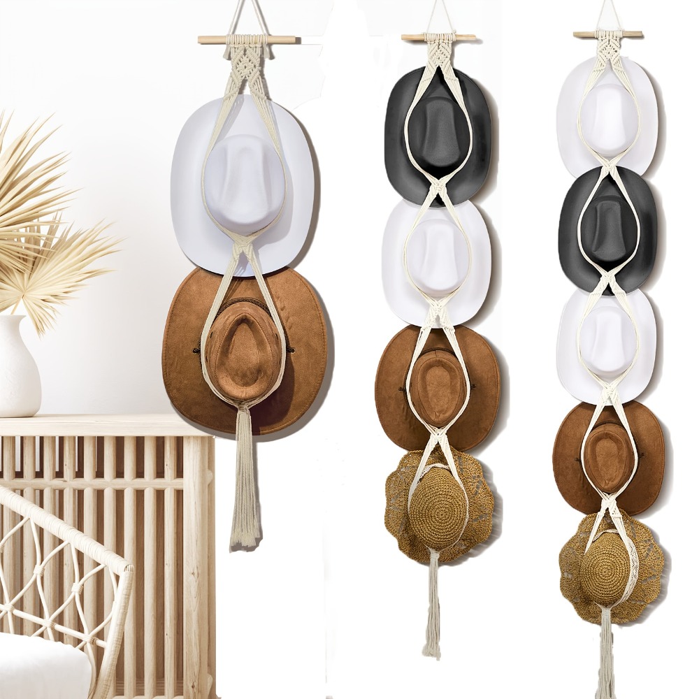 Bohemian Macrame Hat Hanger Ha - Sun Hat Wide Brim review and price