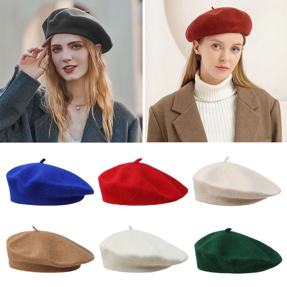Fashion Warm Winter Wool Beret - Beret French Wool review and price