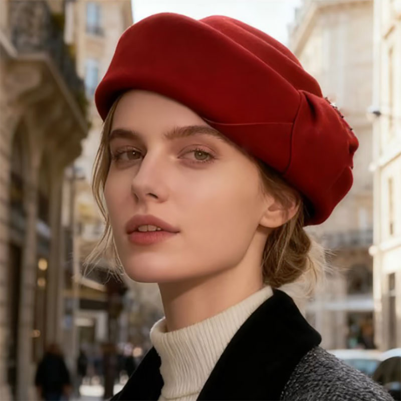 New Classic Wool Felt Beret Wo - Beret French Wool review and price